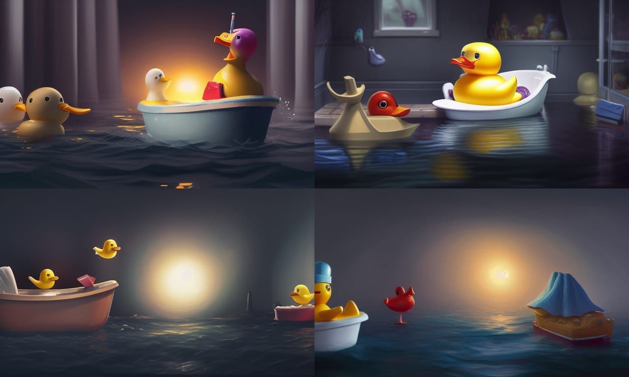 Epic Rubber Duck and Toy Boat Battle