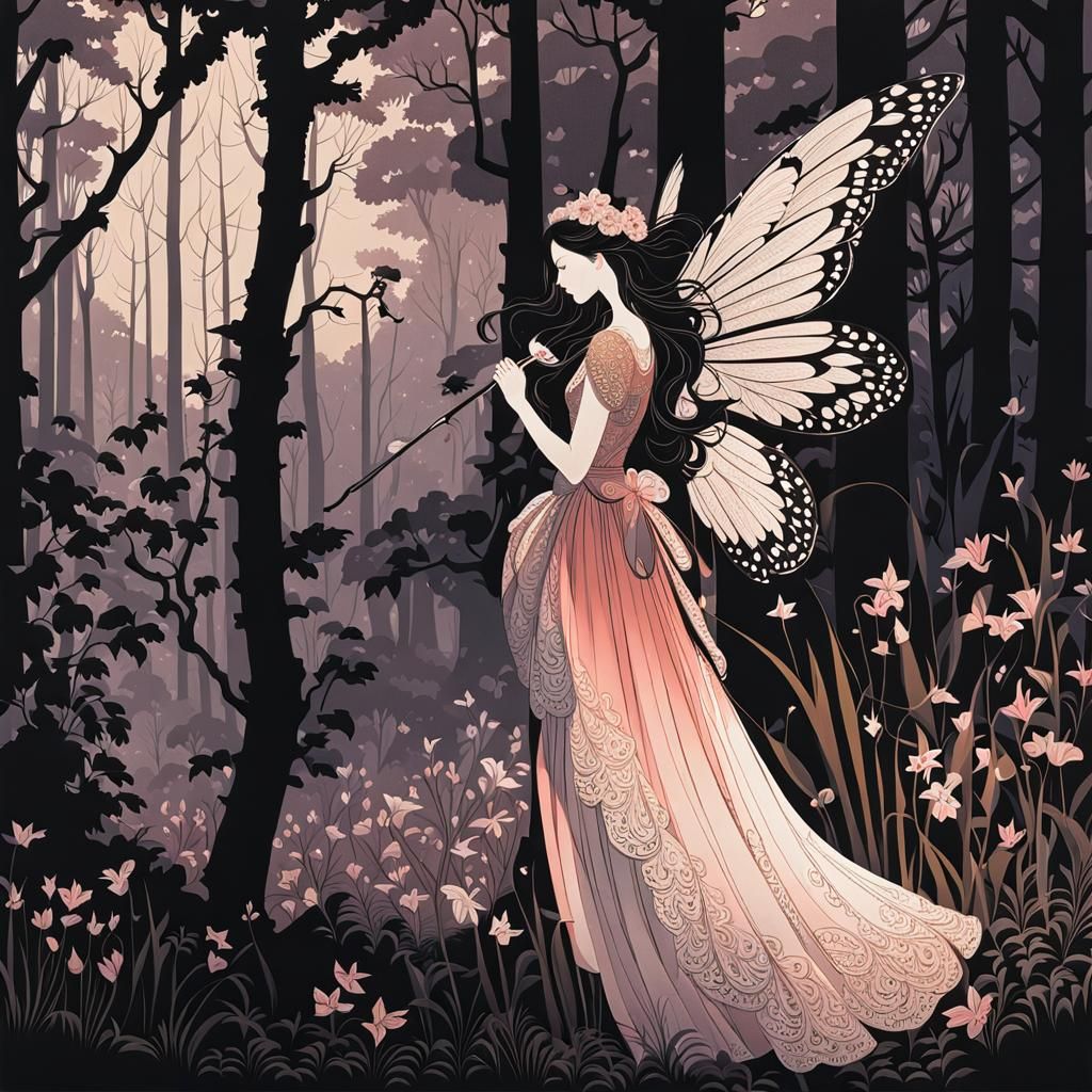 Detailed Evening Scene with Intricate Elements