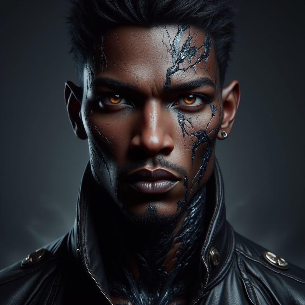 Michael B Jordan as Young Warrior God Portrait