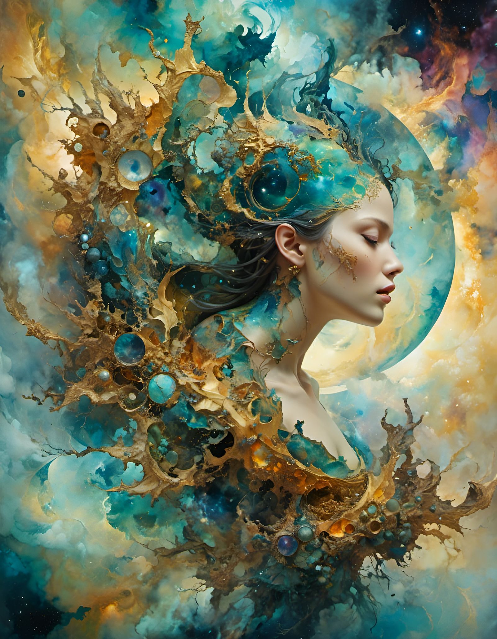 Eternal Beauty in Hyperkraximalism Style