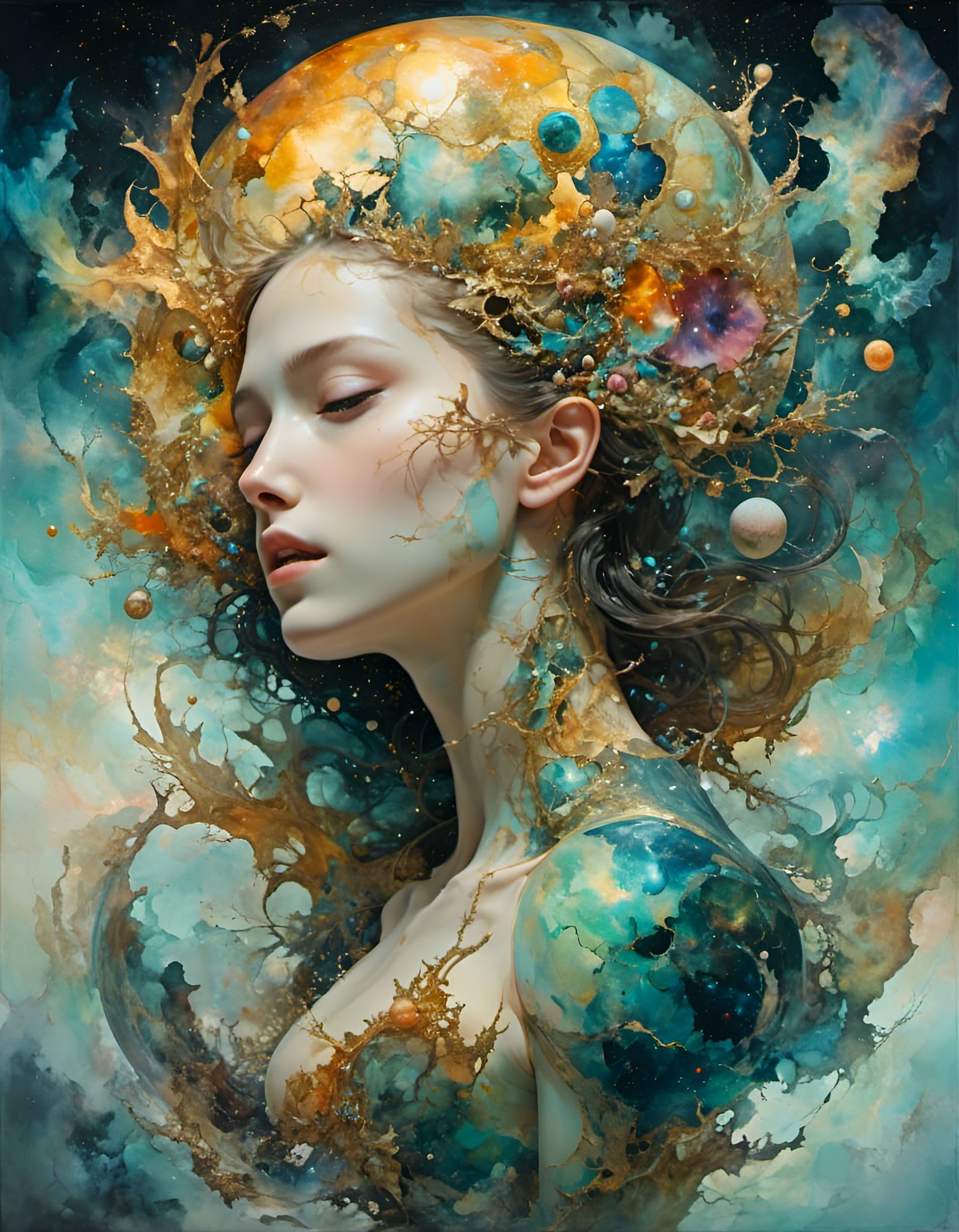 Eternal Beauty in Hyperkraximalism Style