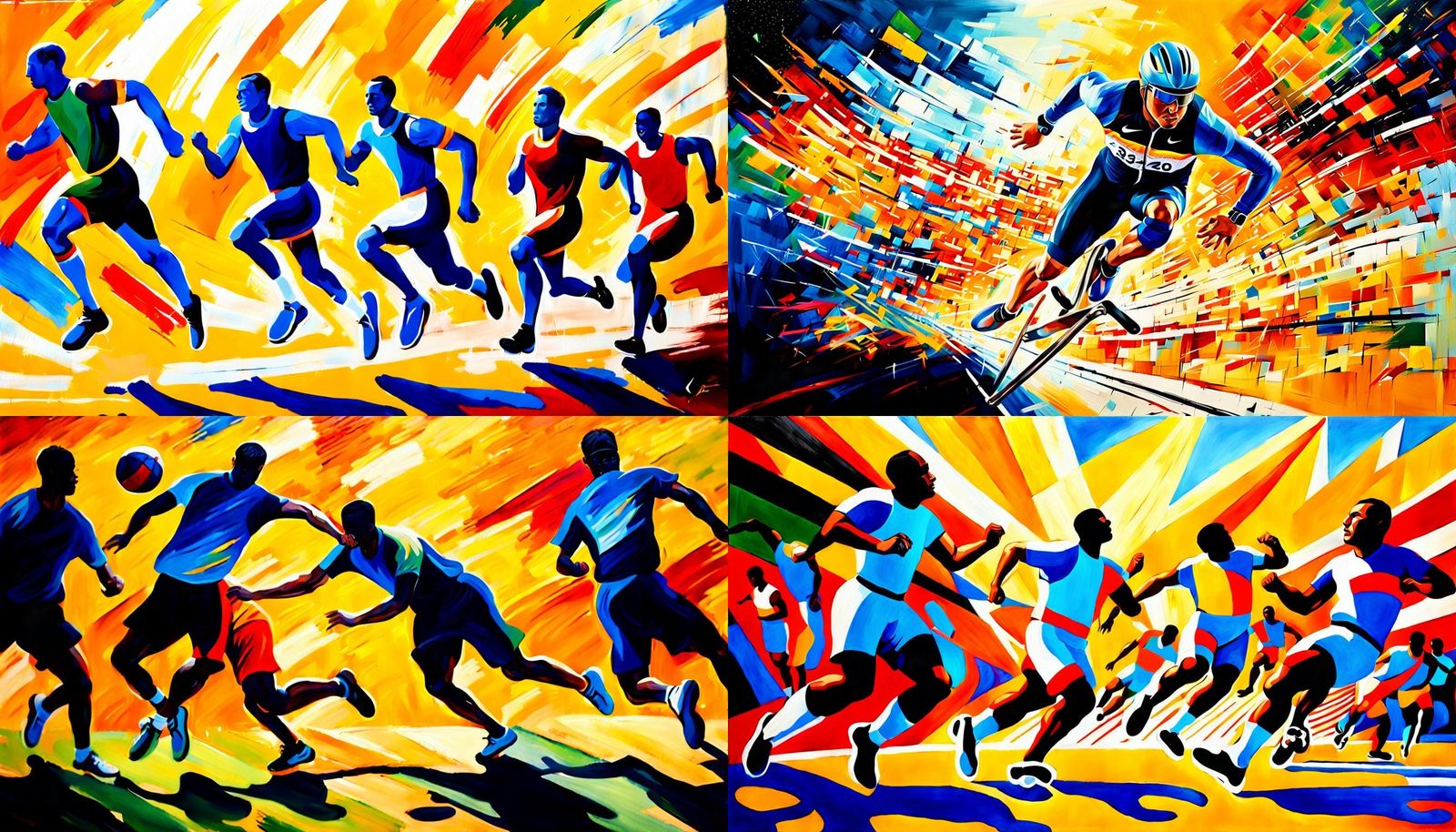 Paralympic Athletes Celebrated in Acrylic Fresco