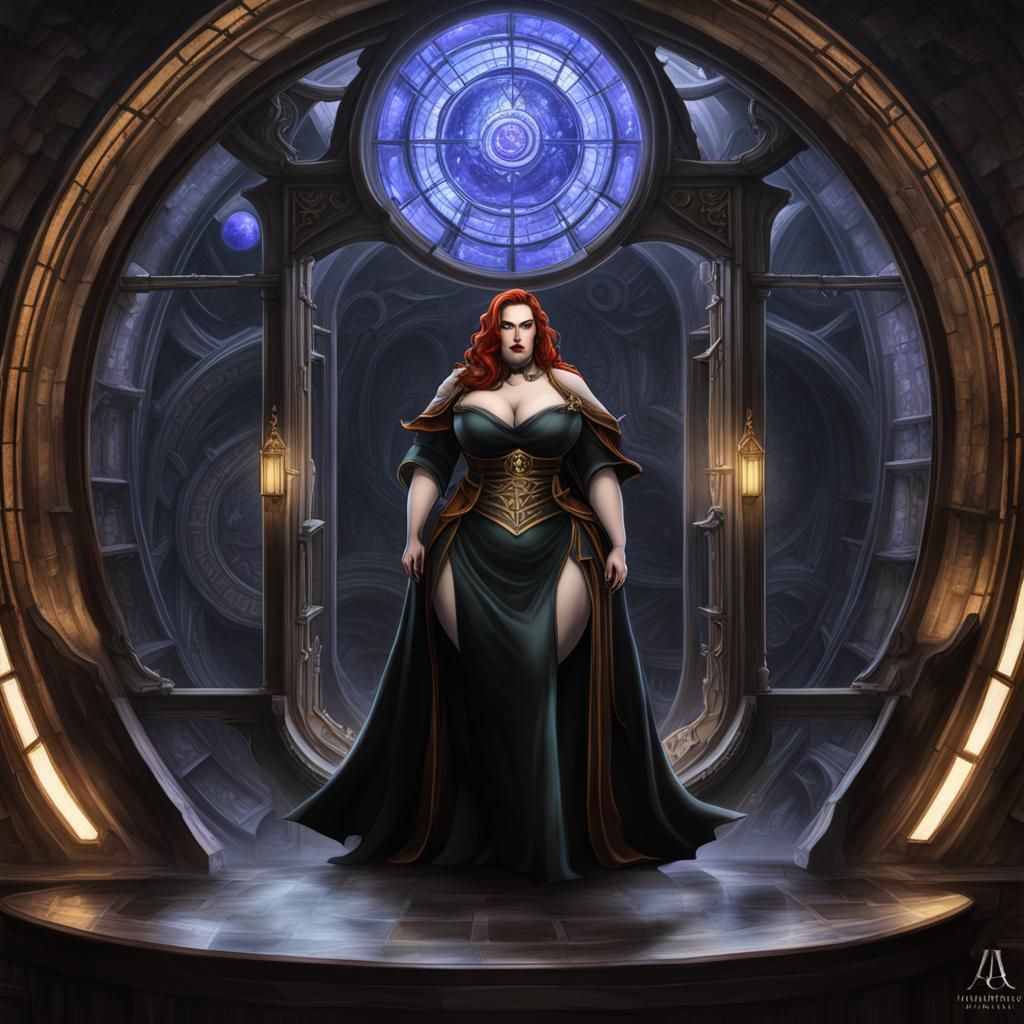 Futuristic Super Goddess in Temporal Laboratory