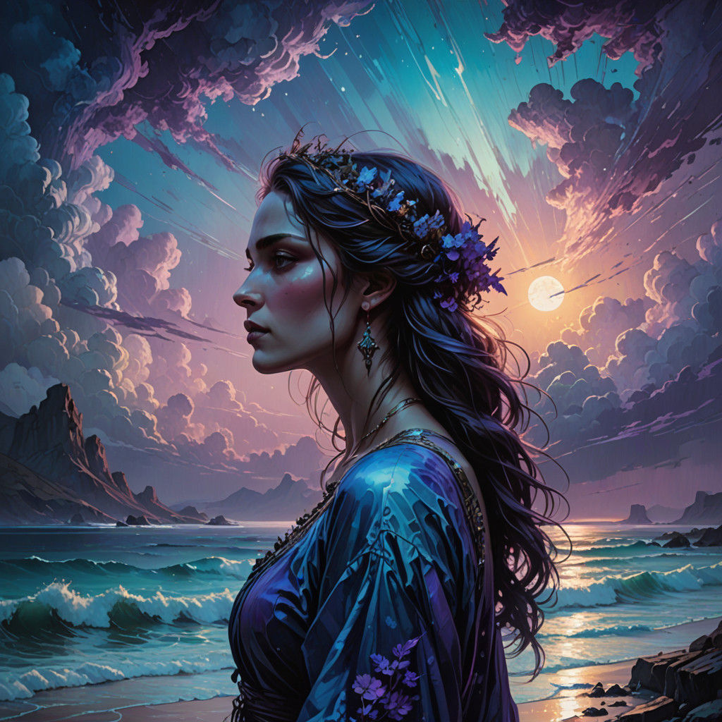 Ethereal Dusk on Iridescent Jupiter