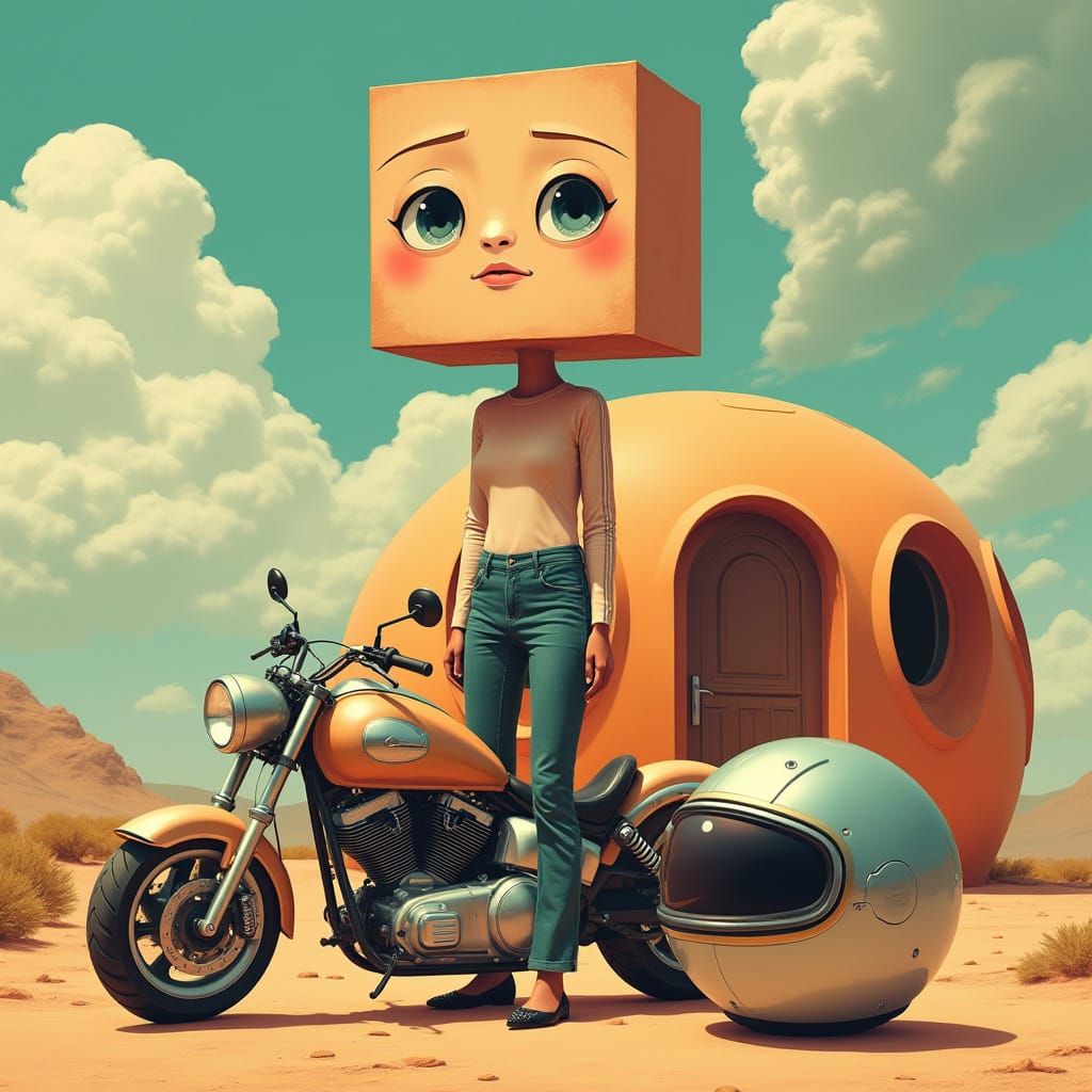 A Cubic Figure in a Round World