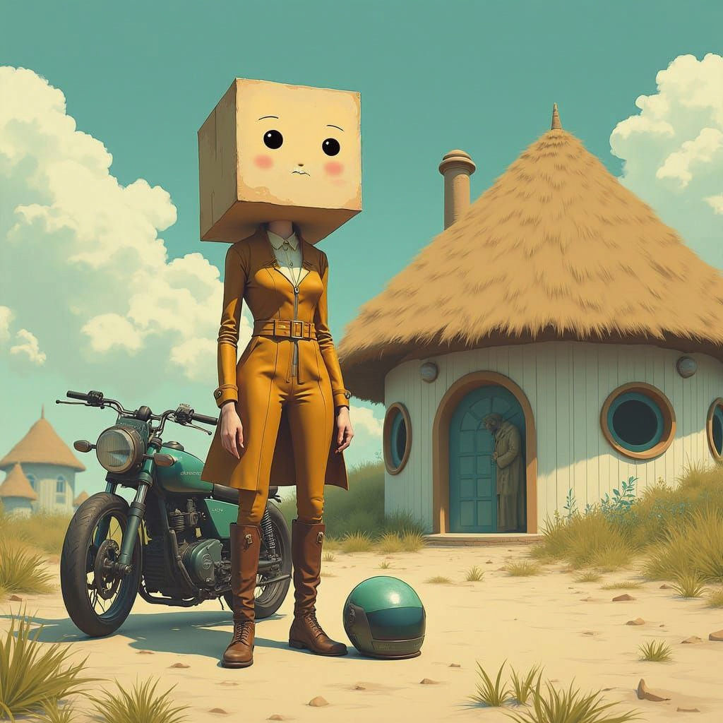 Fanciful Woman Adapts to Round World