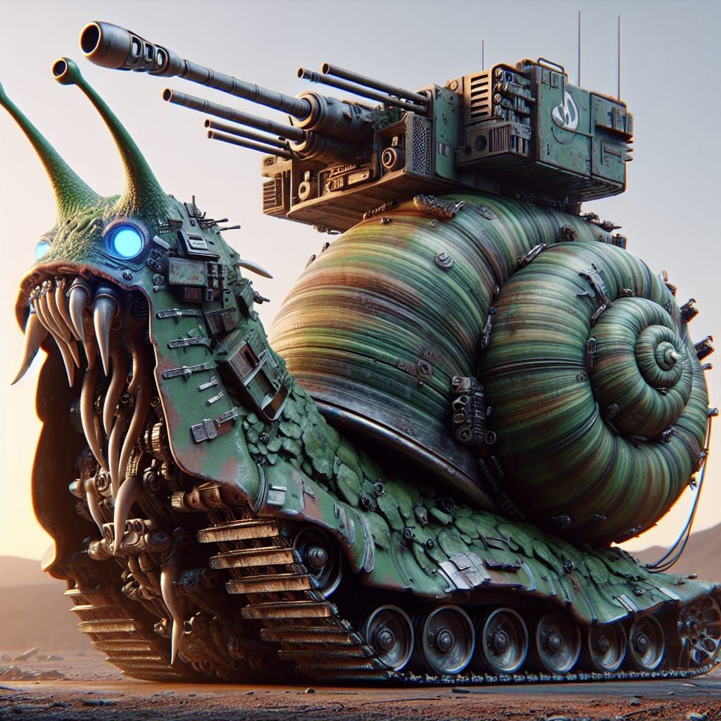 Combat Snail-tank Mecha Secret Prototype