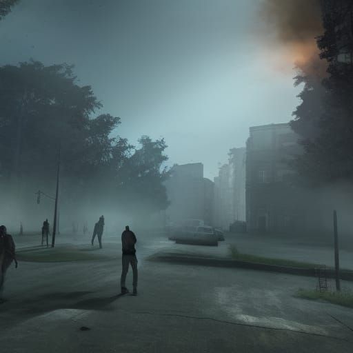 Zombie Apocalypse Concept Art in 8k Resolution
