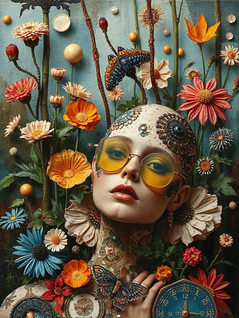 Ethereal Surrealist Garden in Luxurious Fantasy Style