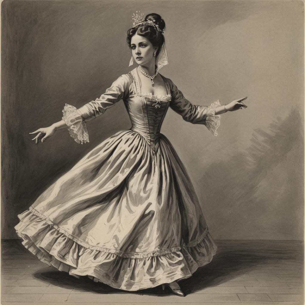 Elegant Lady Grimlin Dancing Portrait