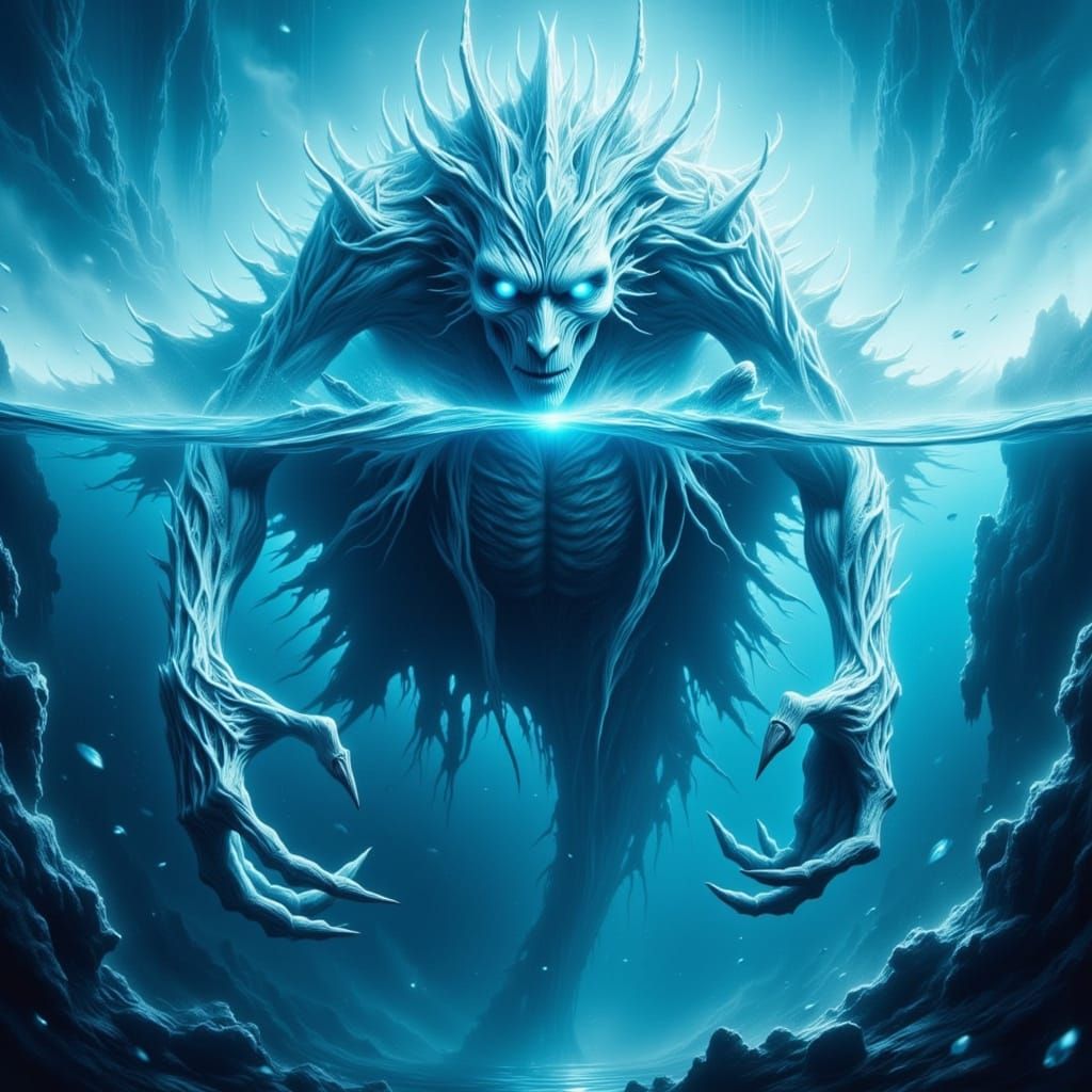 Electric Blue Shadows Bind the White Walker