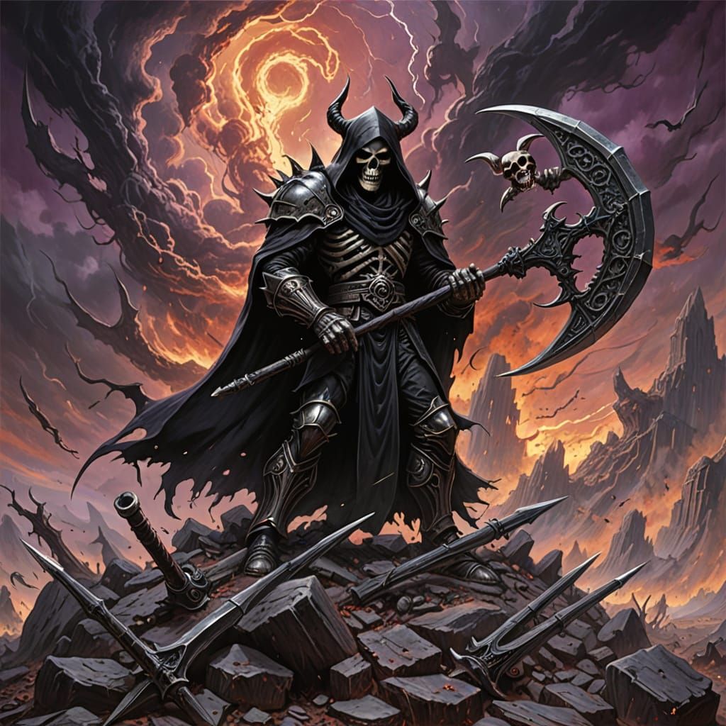 Gothic Reaper Dominates Macabre Battlefield