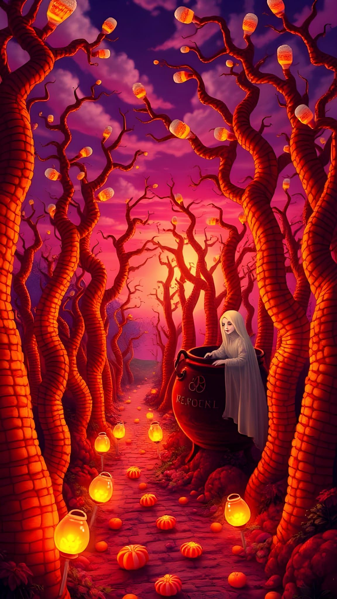 "The Candy Corn Forest"