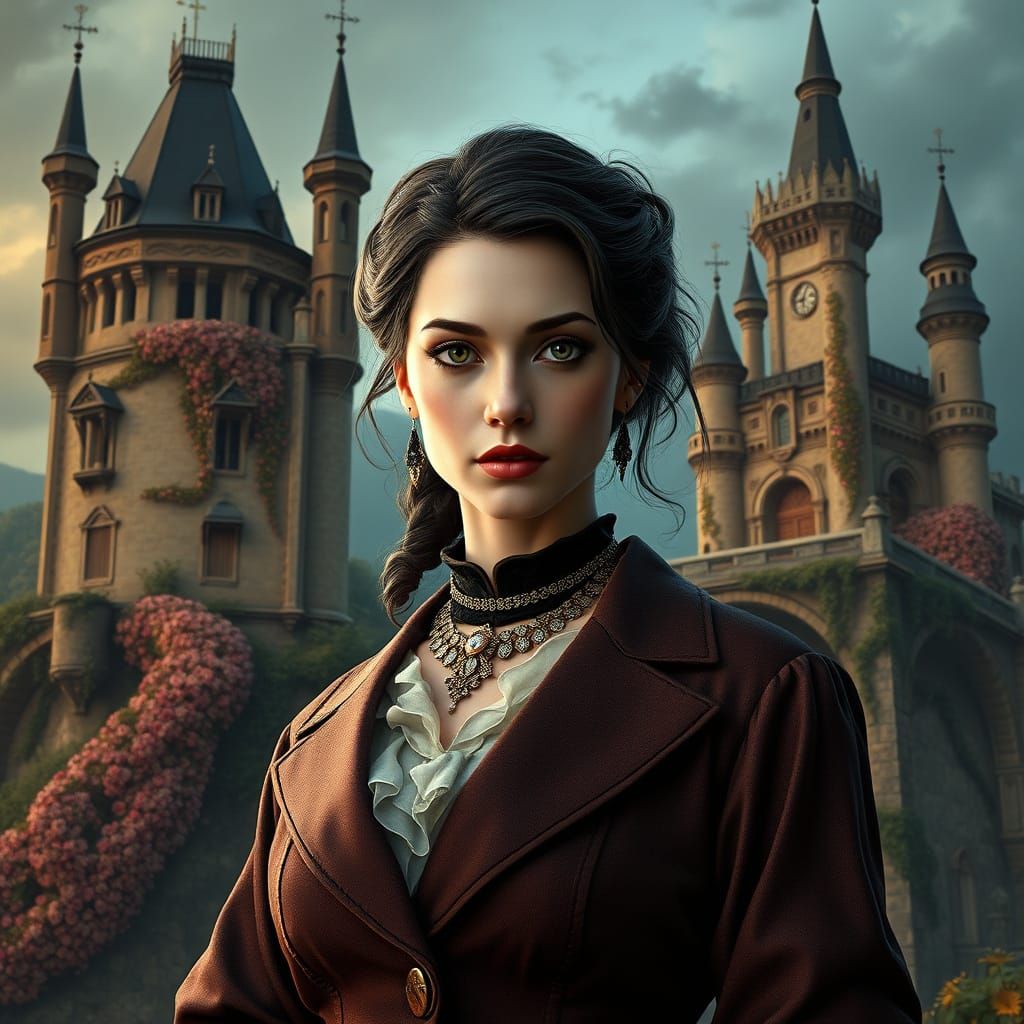 Mystic Professor Portrait at Castello Incantato in Art Nouve...