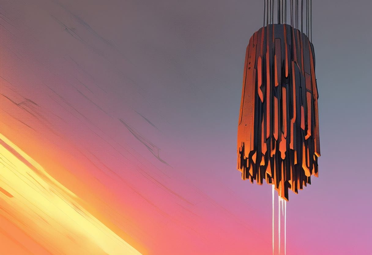 Industrial Concept Art: Angry Mop Head in Gritty Detail