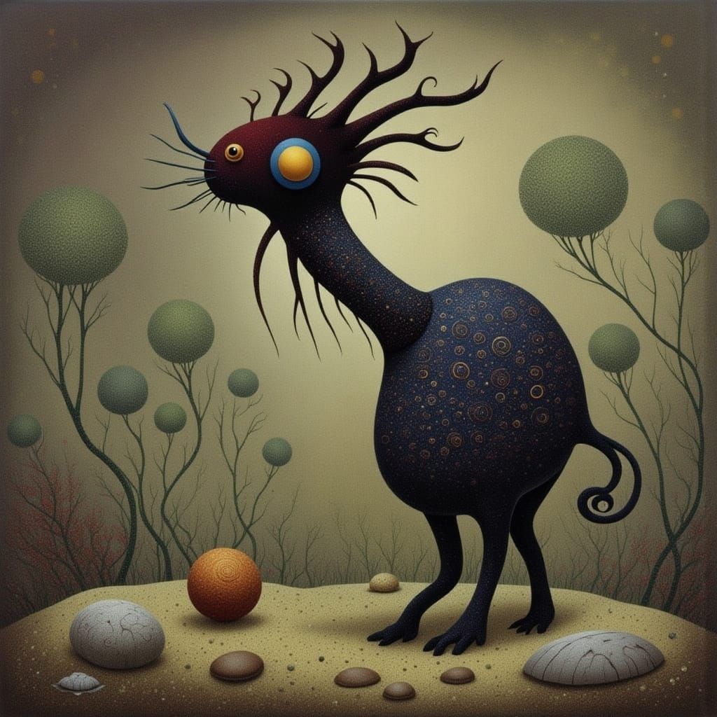 Unique Cat-Person Generated by AI