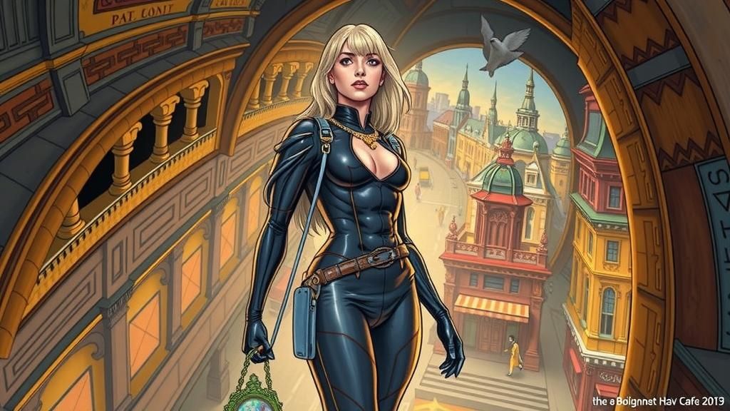 Hopepunk Blvd: A Bohemian Comic Book Cityscape