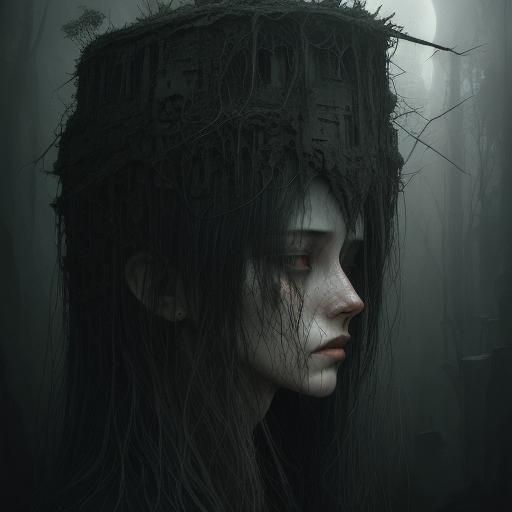 Surreal Dark Memories: A Hyperdetailed Digital Art Piece