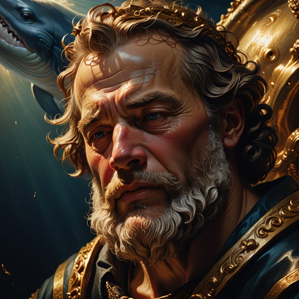 Jonah in Whale's Mouth: A Baroque Painting