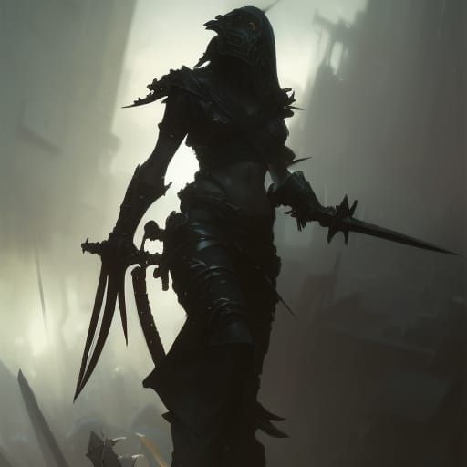 Death Dealer Battle Axe in Dark Fantasy Style