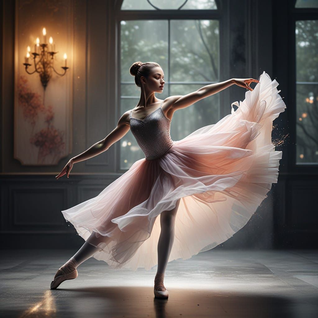 Ballerina dancing