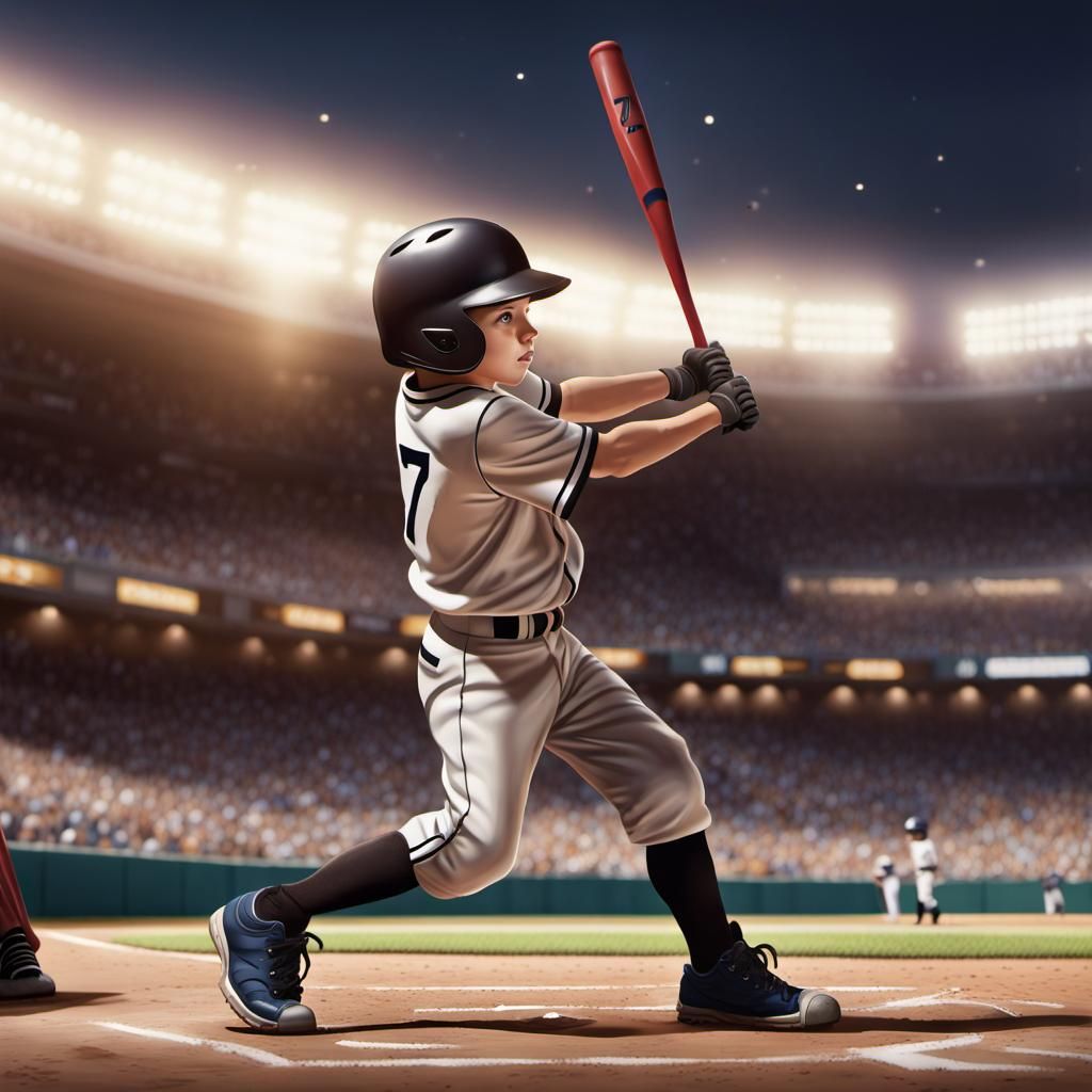 Young Baseball Player Scoring a Run