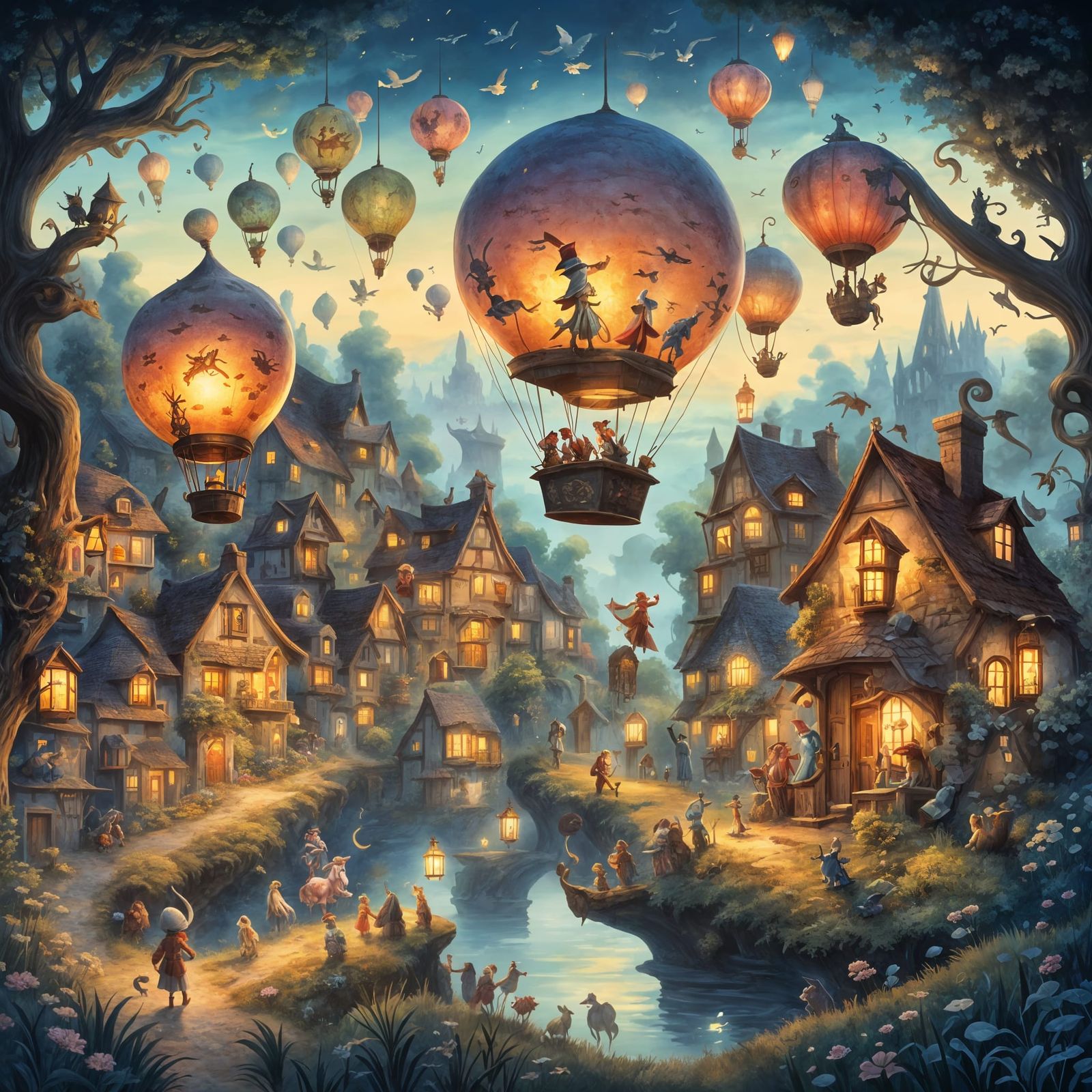 Fantastical Creatures Bring Tales to Enchanted Village