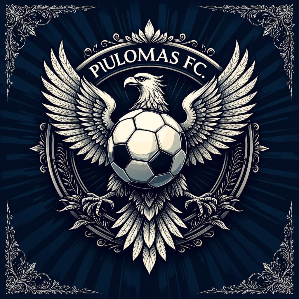 PULOMAS FC Garuda Bola Logo Design