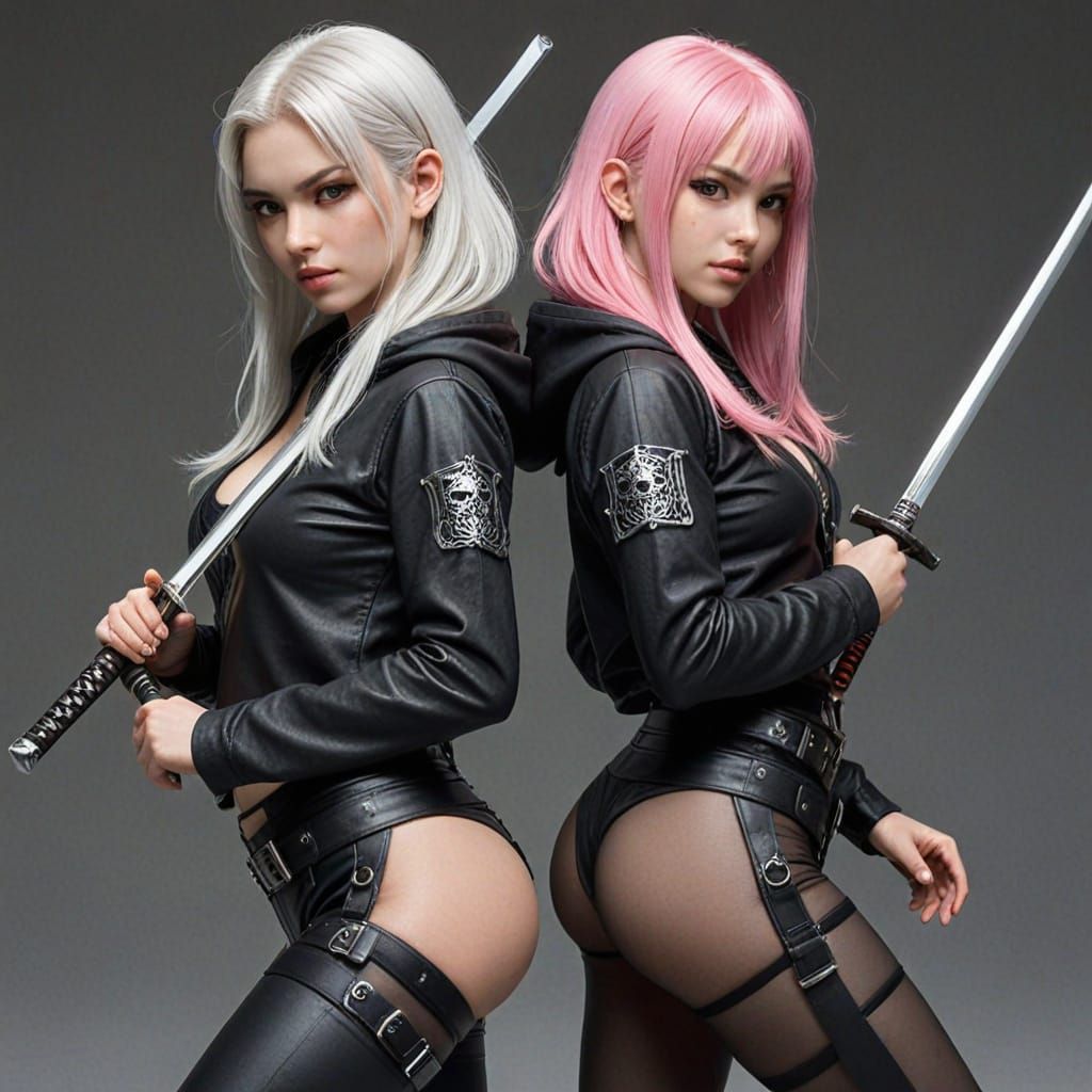 Lethal Twins with Crystal Hoodies and Deadly Weapons