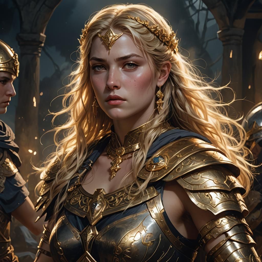 Demigoddess Battles in Ancient War Camp