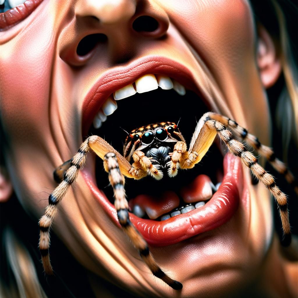 Wolf Spiders Emerge: Photorealistic Horror Photography