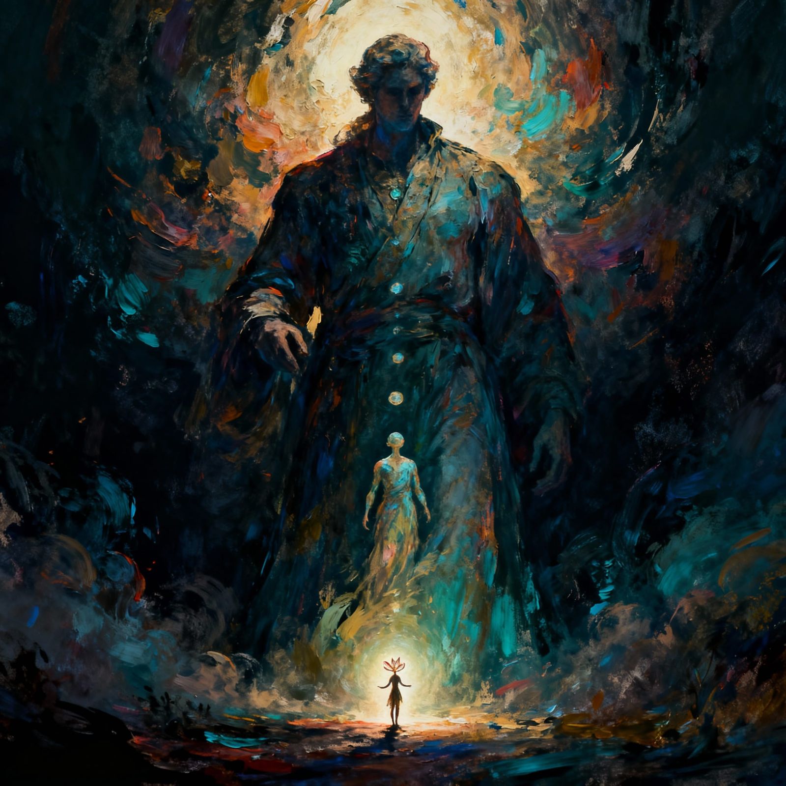 Subject Grows From Smallest To Largest In Painterly Style