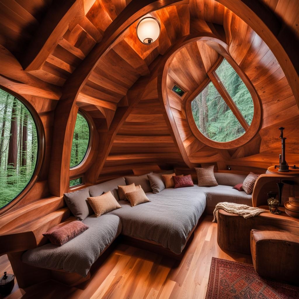 Cozy Redwood Tree Home in Pacific Northwest