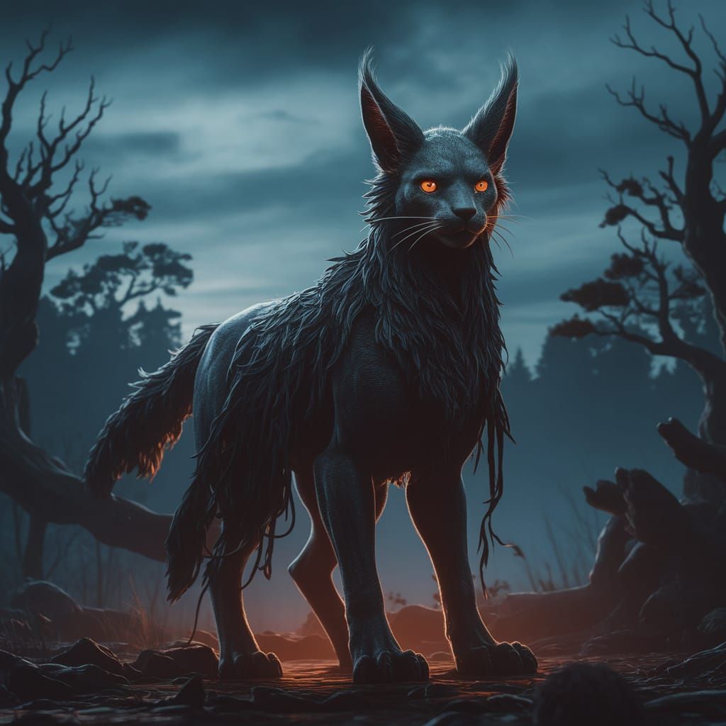Gothic Manticore in Twilight Forest