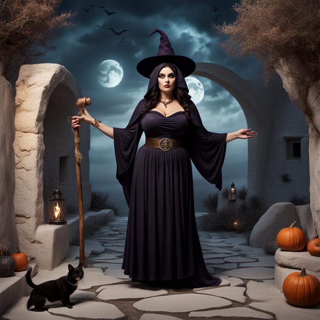 Sultry Greek Goddess Weaves Enchanting Spell