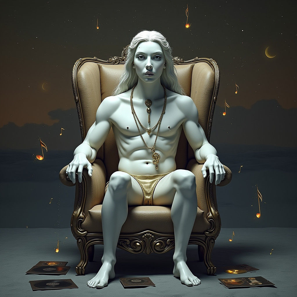 Antique Radio Radiating Nostalgia Under Starry Desert Sky