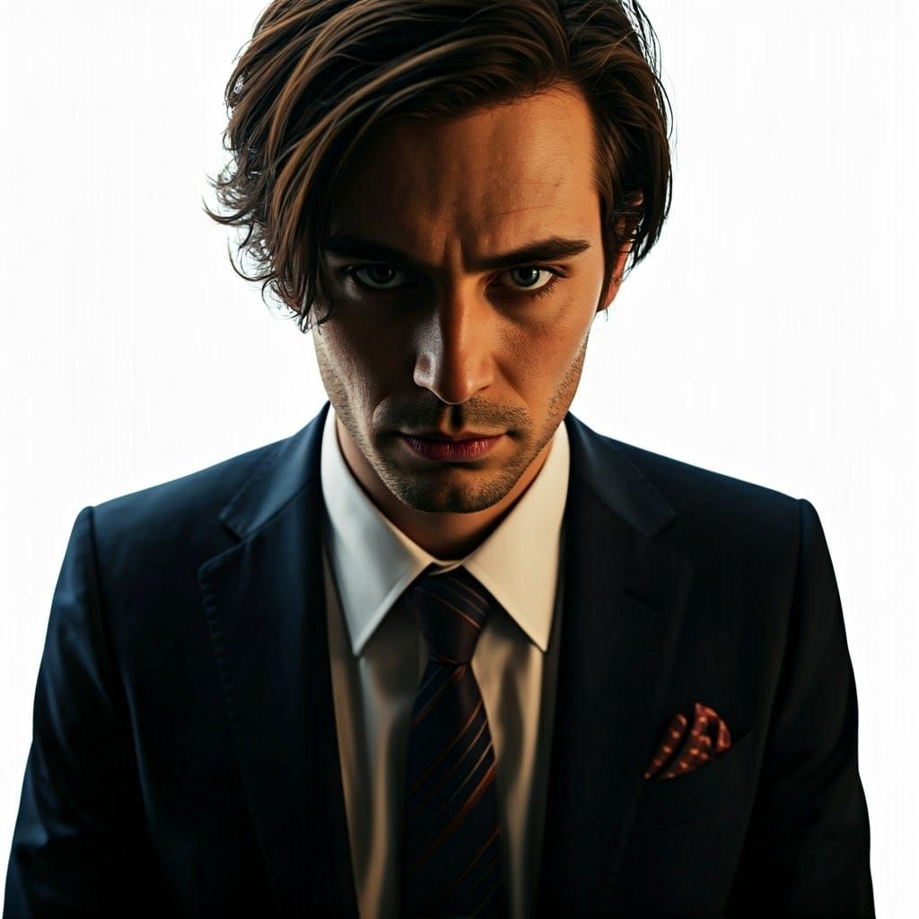 Elegant Portrait in Classic Typography