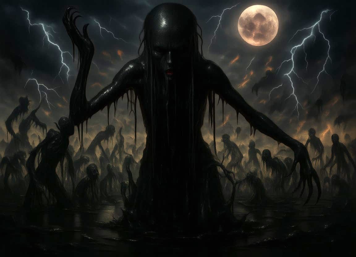 Terrifying Ink Entity Overwhelmed by Stranger Things Scene