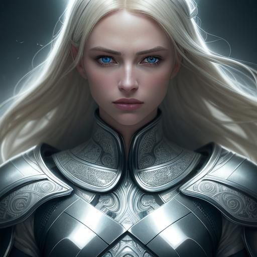 Ethereal Lady in Hyperrealistic High Fashion Portrait