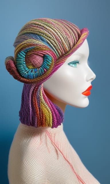 Yarn Taylor Swift Portrait in Digital Art Style