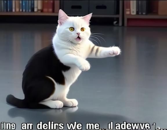 Funny Dancing Cat Meme with Subtitles