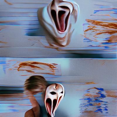 Abstract Scream: A Study in Anguish