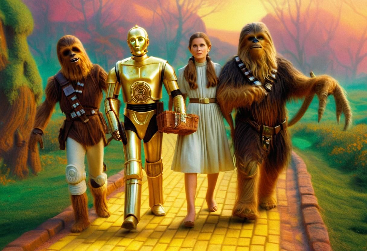 Star Wars Characters in Oz: Whimsical Concept Art