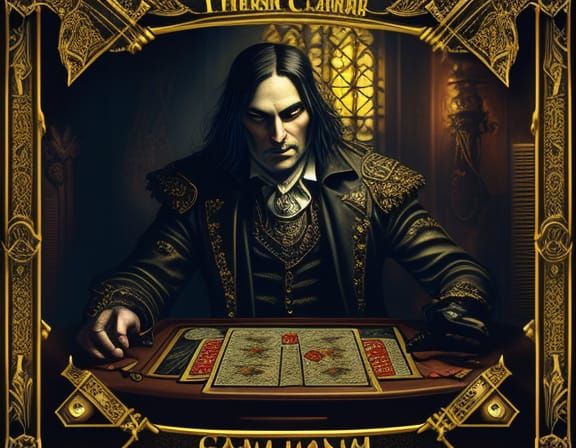 Jack, Club card, Poker, Bridge, engraving, fantasy, Paul Carpenter