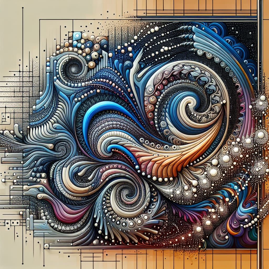 Fractal Vortex in Multidimensional Depth