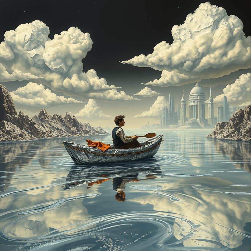 Huckleberry Finn's Surreal Futuristic River Journey