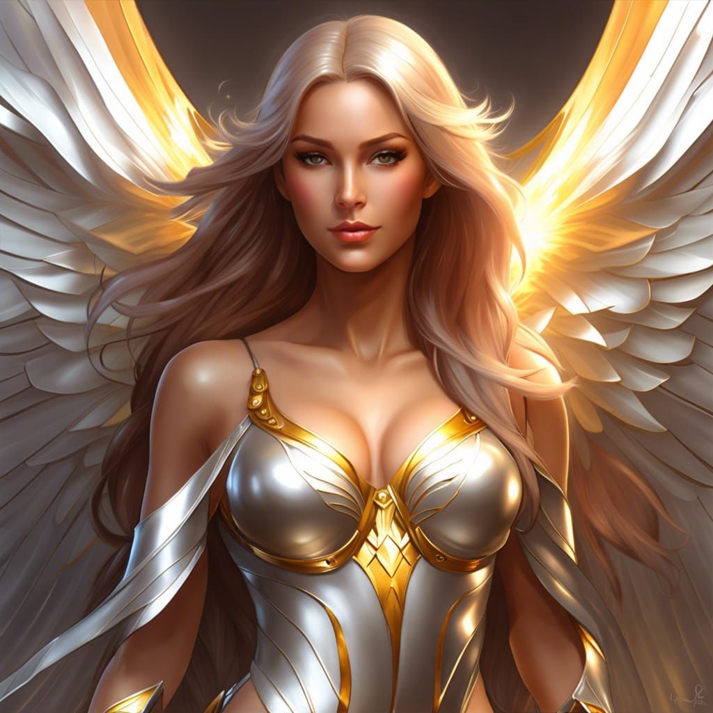 Winged Angel in Golden Glory