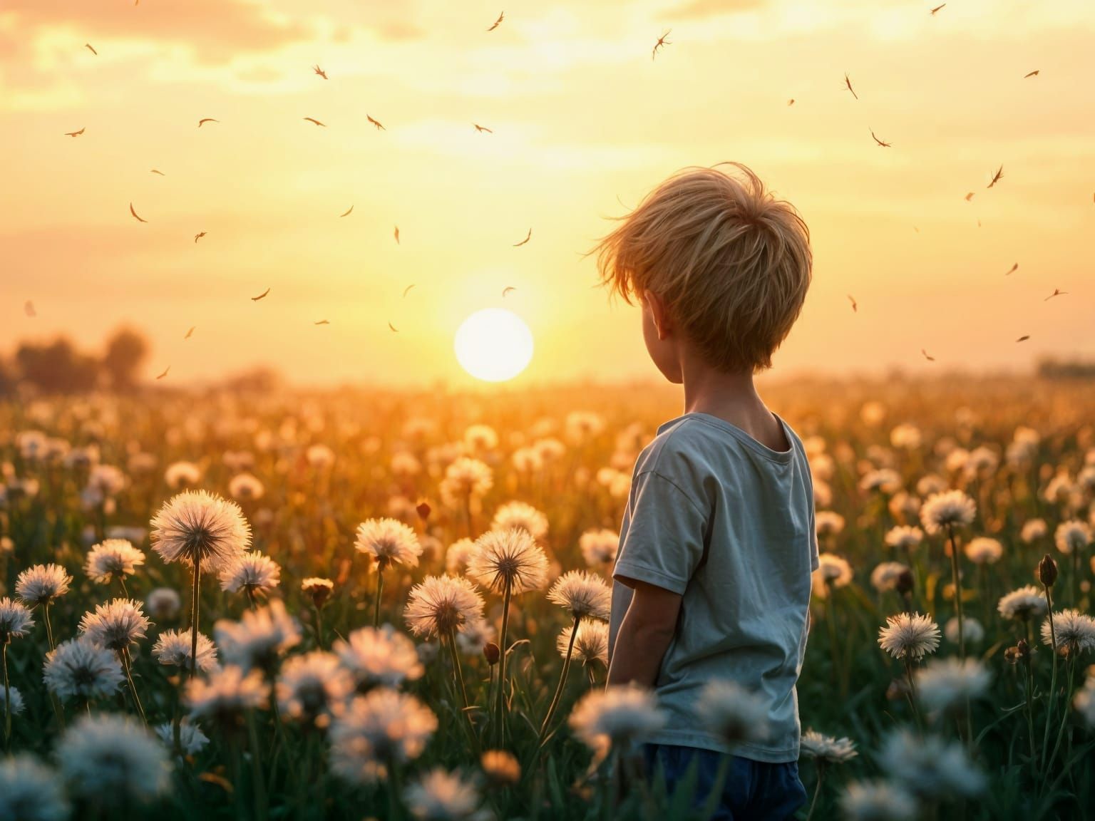 Where the Wind undress the Dandelions