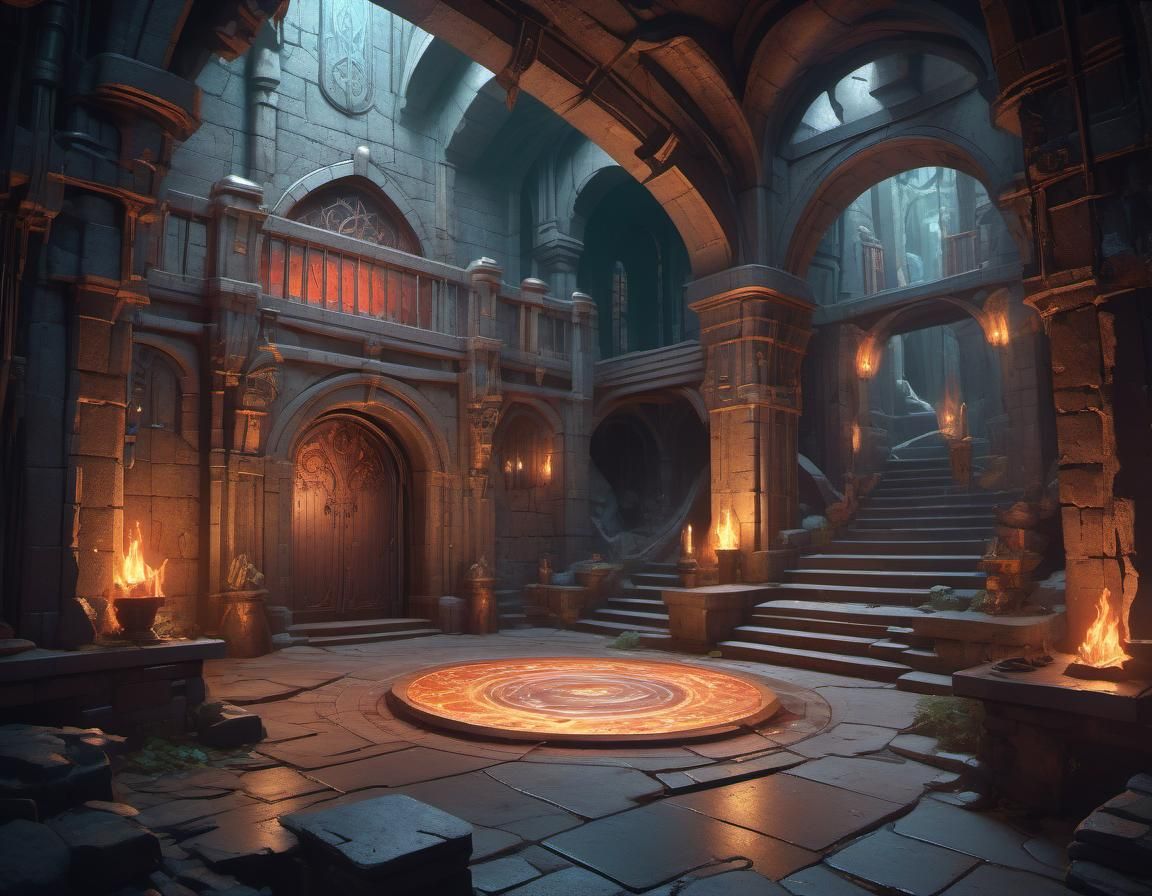 Detailed RPG Dungeon Concept Art in Unreal Engine 5