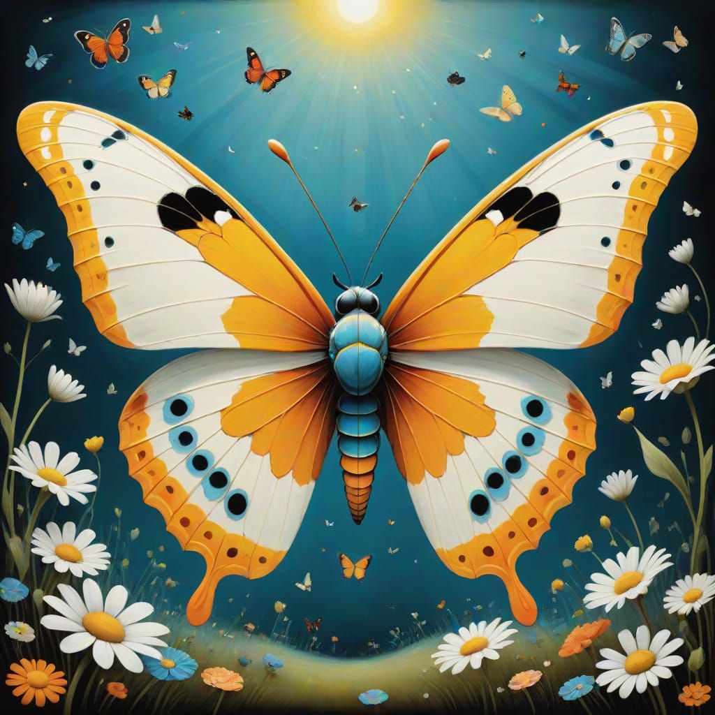 Butterfly in the air,
Where you can fly anywhere